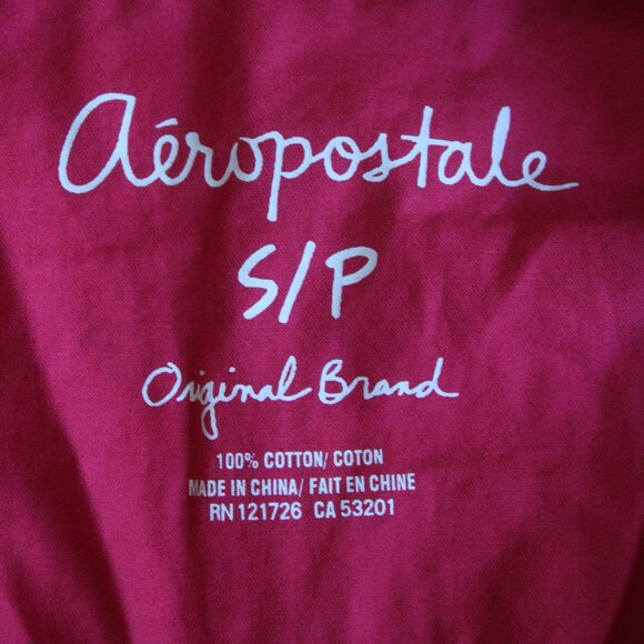 Aeropostale Red Lightweight Zip Up Jacket - Picture 8 of 8
